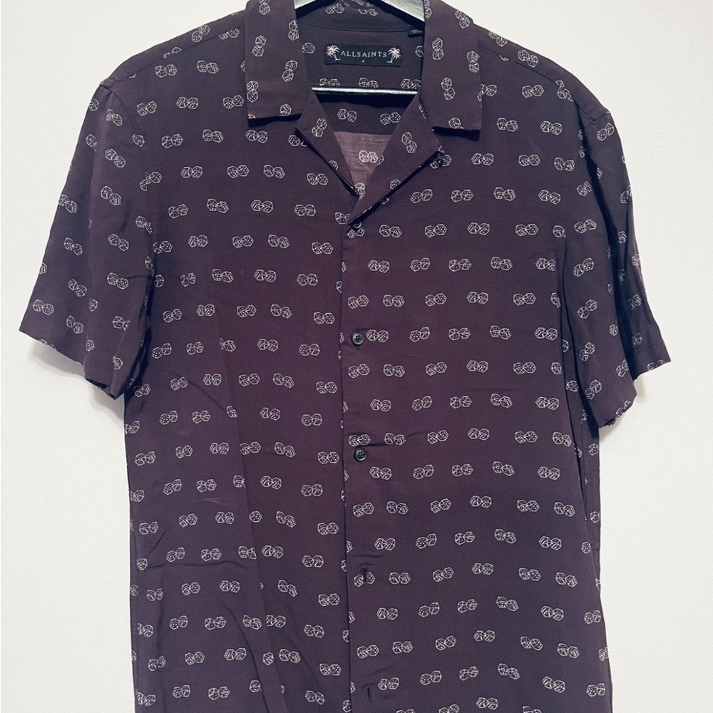 All Saints Dice button down shirt